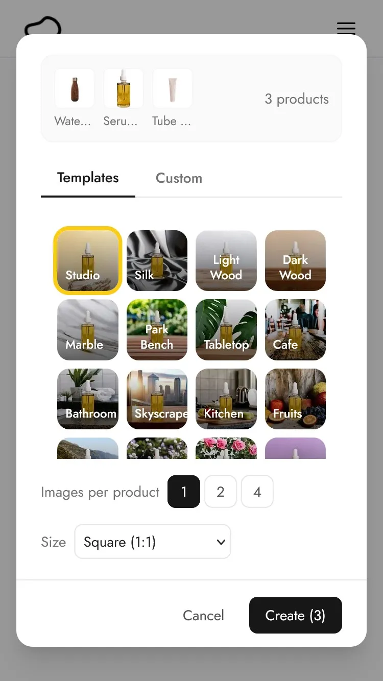 Applying bulk generation settings to many products
